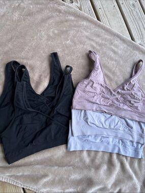 Auden Nursing Unlined Seamless Bra Lot, Size XL